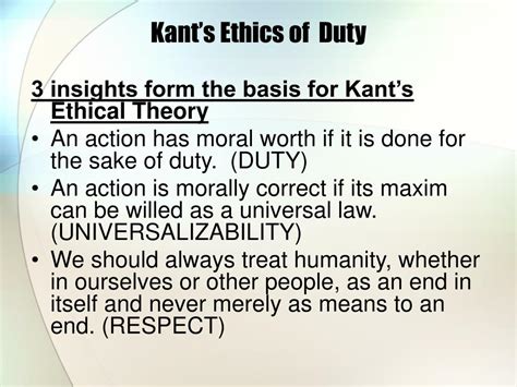 immanuel kant ethics of duty